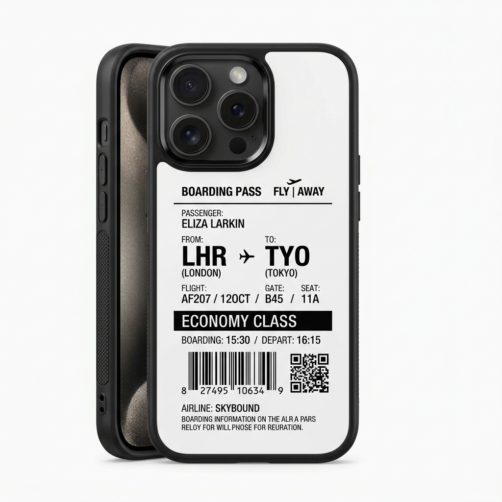 Tokyo Flight Boarding Pass Case