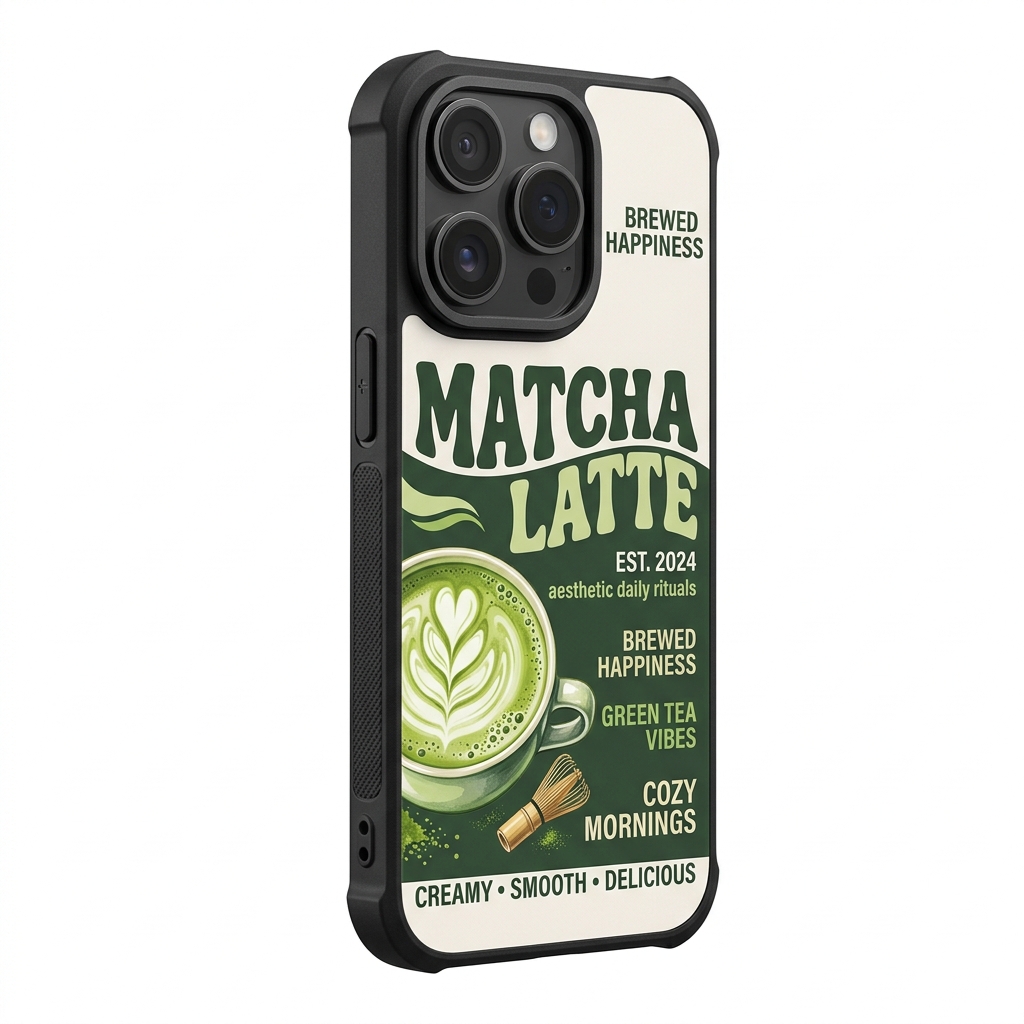 Matcha Latte Aesthetic Case